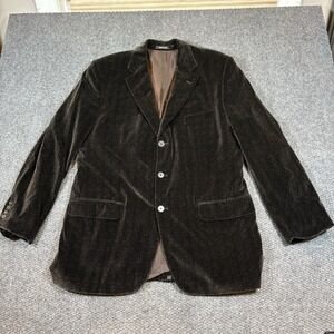 Men's Hugo Boss Herringbone Foster Corduroy Blazer US Size 46 Brown